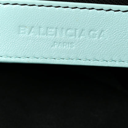 Balenciaga Chevre Silver Metallic Edge Hardware Town Bleu Maldives 7 of 13