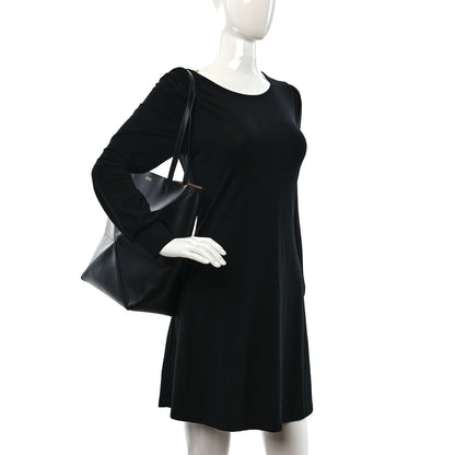 Loewe Shiny Calfskin Medium Puzzle Fold Tote Black 2 of 8