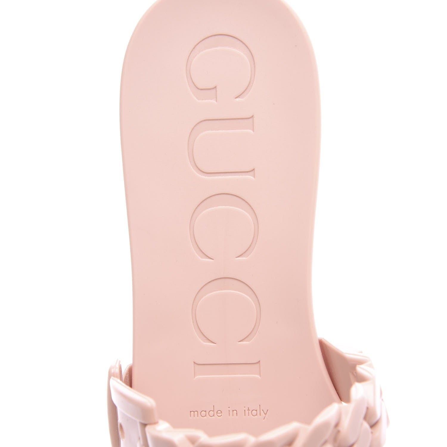 Gucci Rubber Womens Slide Sandals 37 Perfect Pink 8 of 11