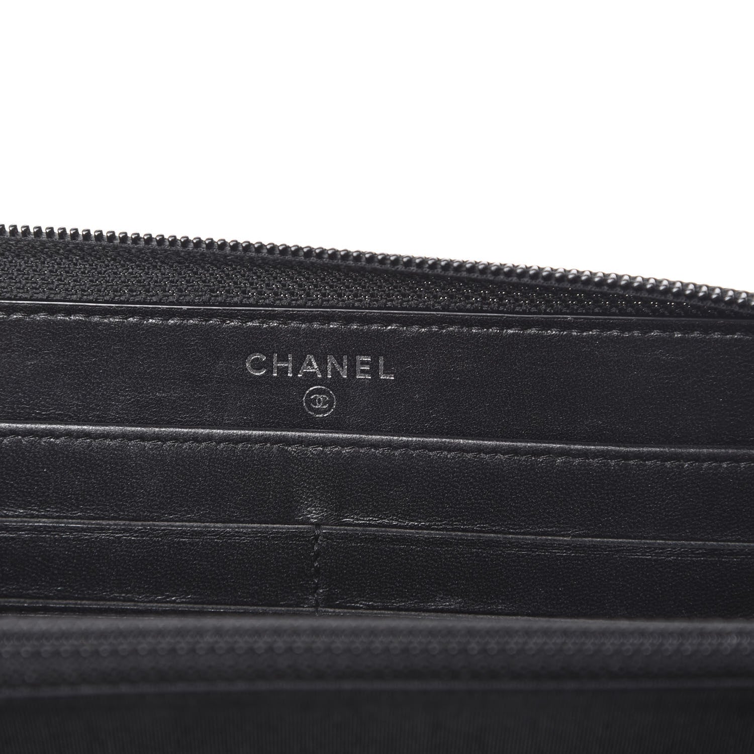 Chanel Metallic Patent Calfskin Quilted Boy L-Gusset Zip Wallet Burgundy 5 of 8