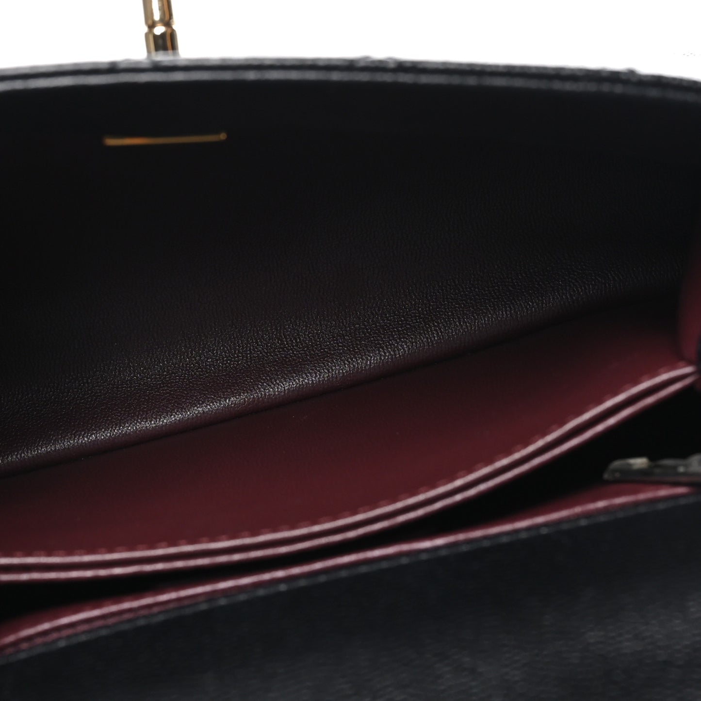 Caviar Quilted Lizard Embossed Mini Coco Handle Flap  Black