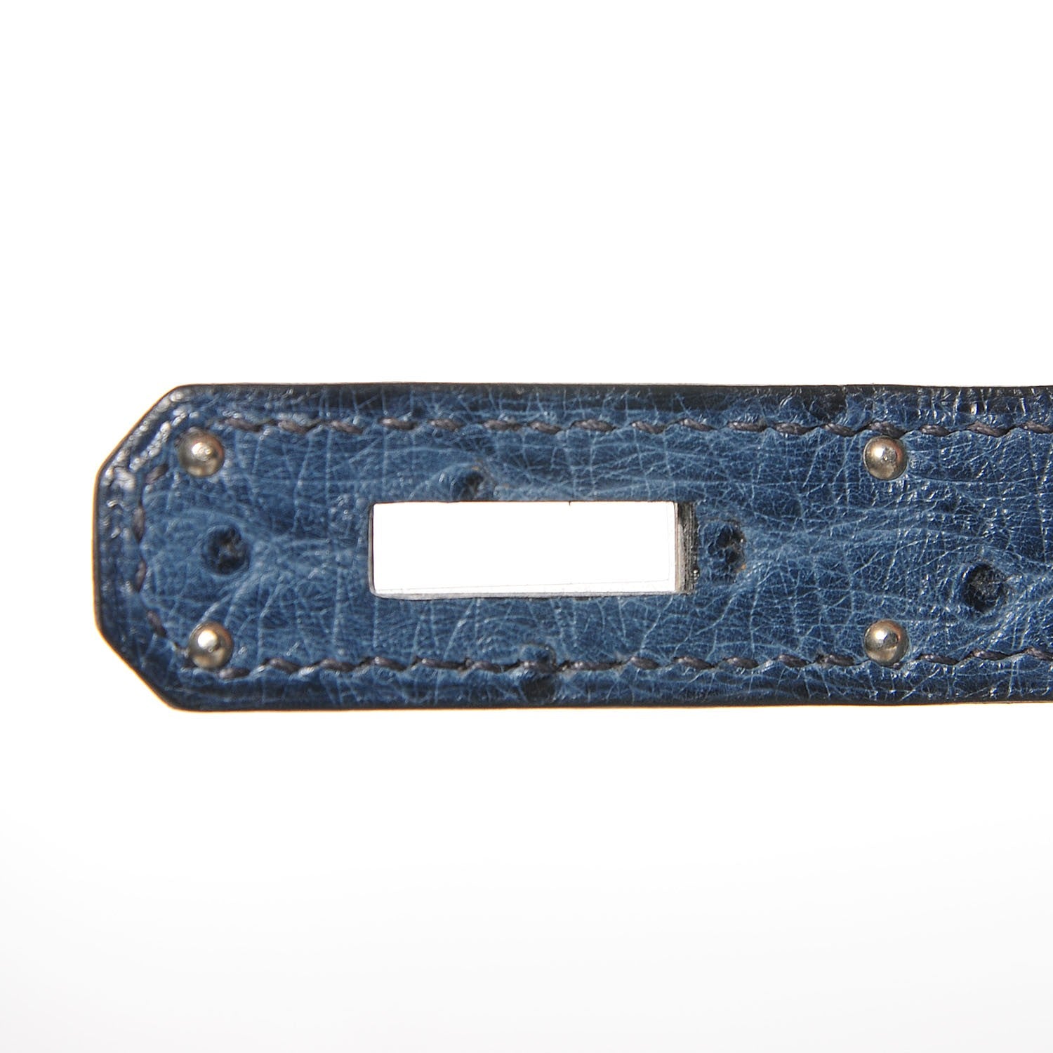 Hermes Ostrich Kelly Sellier 28 Bleu Roi 12 of 25