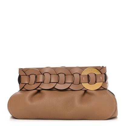 Chloe Grained Calfskin Darryl Clutch Cement Brown 1 of 7