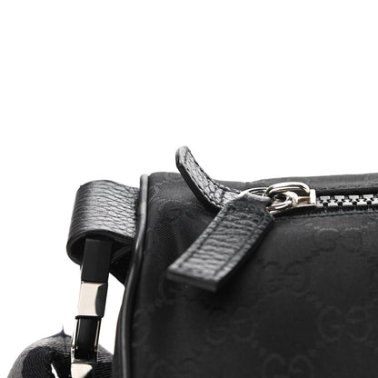 Gucci Nylon Monogram Fanny Pack Belt Bag Black 12 of 13