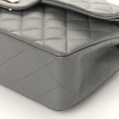 Chanel Caviar Quilted Small Double Flap Grey 9 of 10
