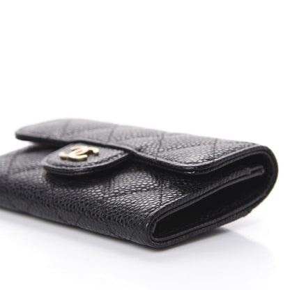 Chanel Caviar Quilted Flap Card Holder Wallet Black 10 of 10