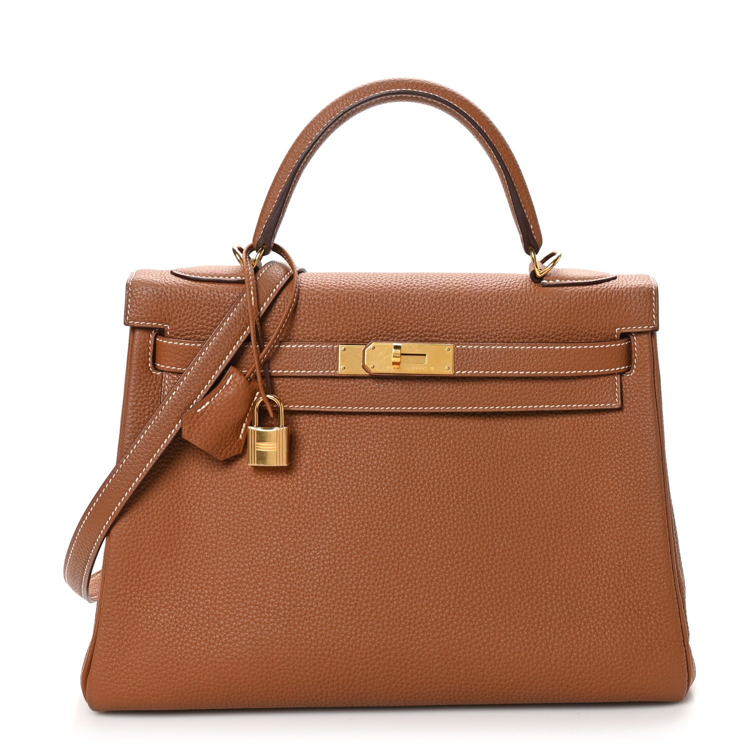 Hermes Togo Kelly Retourne 32 Gold 1 of 10