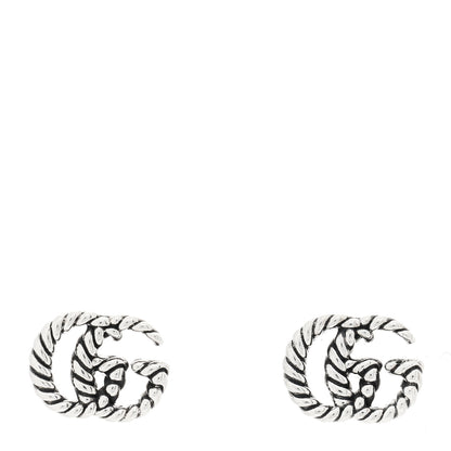Gucci Sterling Silver Torchon Double G Earrings 1 of 4
