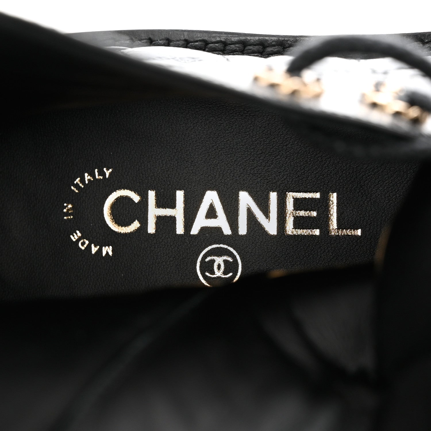 Chanel Shiny Calfskin Quilted Lace Up Combat Boots 36.5 Black 7 of 9