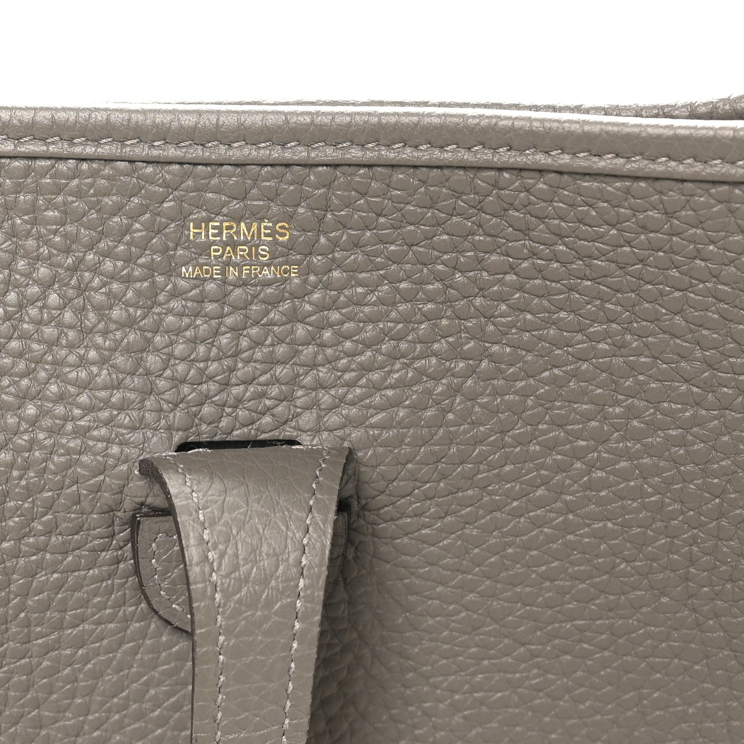 Hermes Taurillon Clemence Evelyne III PM Gris Meyer 6 of 10