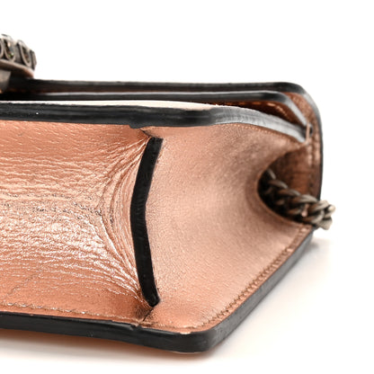 Gucci Metallic Calfskin Super Mini Dionysus Shoulder Bag Rose Gold 9 of 9