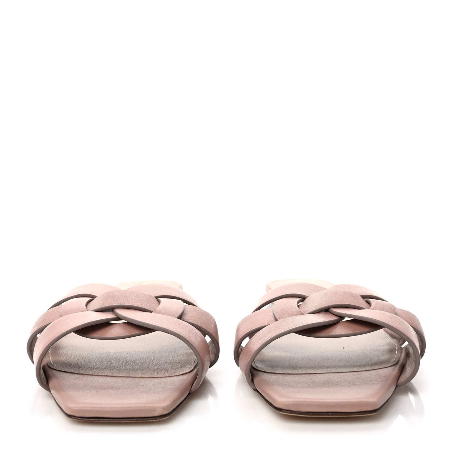 Calfskin Tribute 05 Slide Sandals 40 Nude