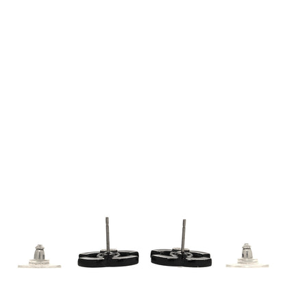 Chanel Resin CC Mademoiselle Earrings Black 3 of 6