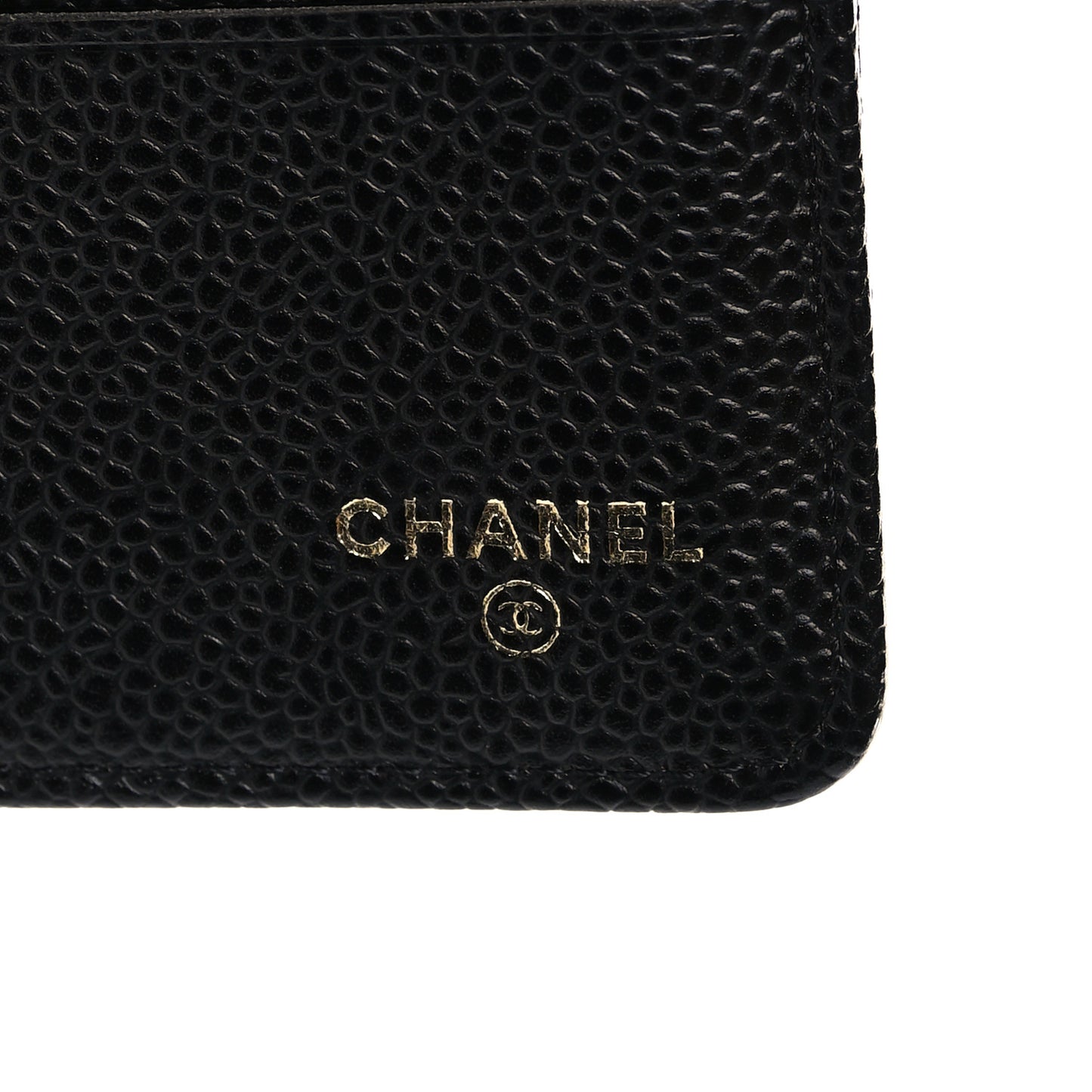 Caviar Quilted Large Flap Wallet Black