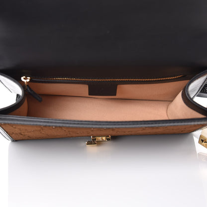 Gucci Velvet GG Monogram Web Small Sylvie Shoulder Bag Brown Black Oro Vecchio 5 of 7