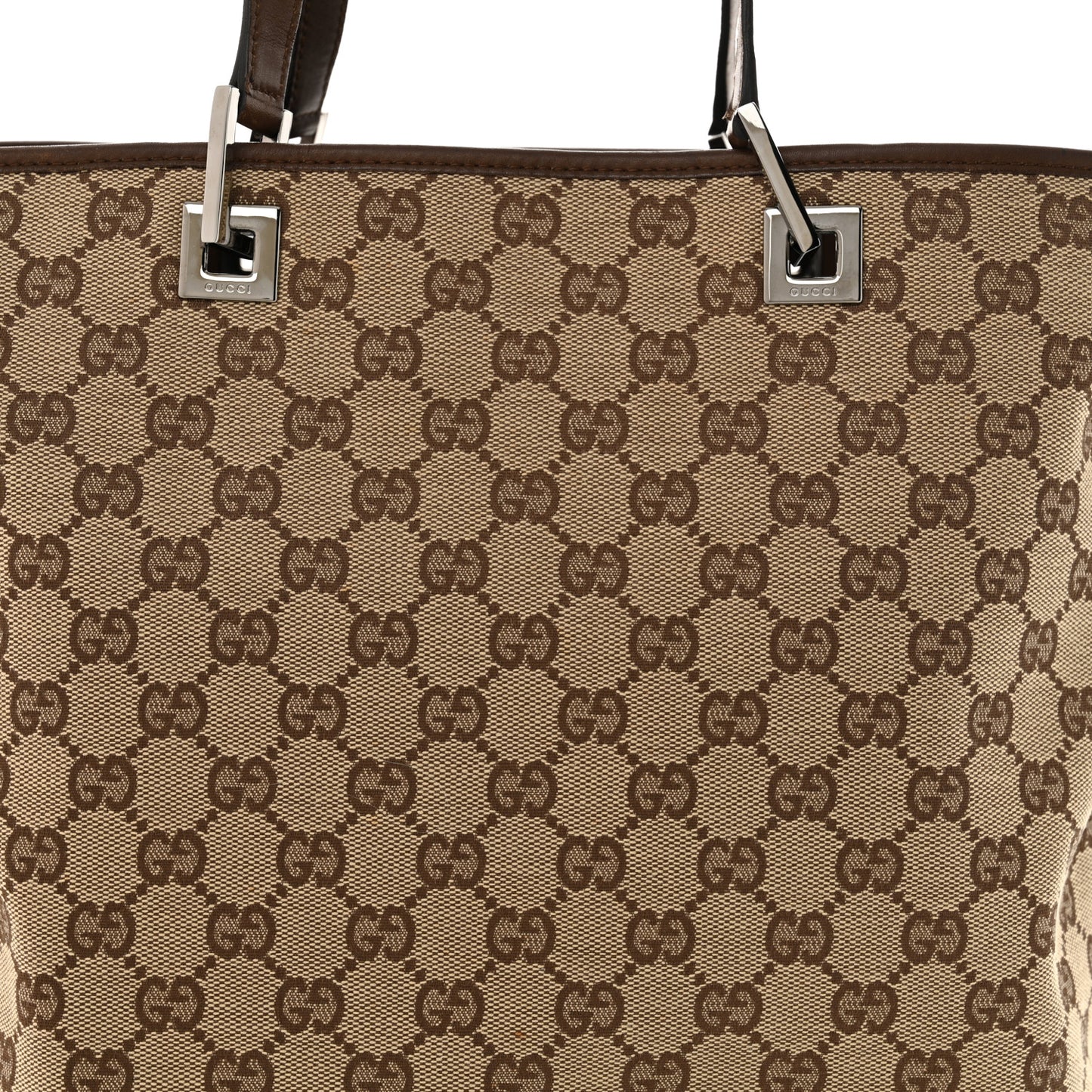 Monogram Large Bucket Tote Dark Brown