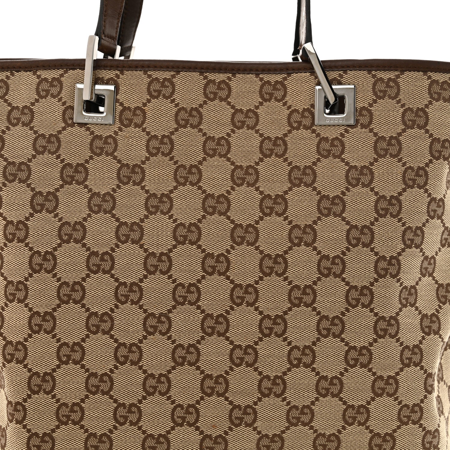 Gucci Monogram Large Bucket Tote Dark Brown 8 of 12