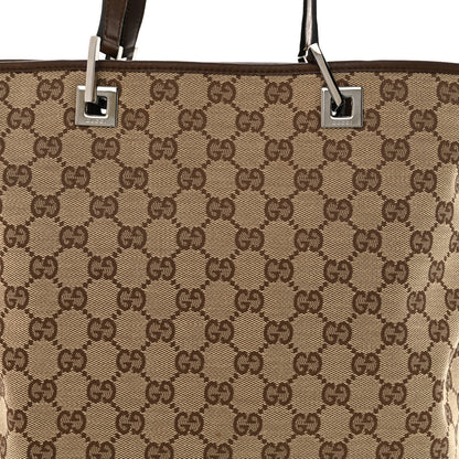 Gucci Monogram Large Bucket Tote Dark Brown 8 of 12