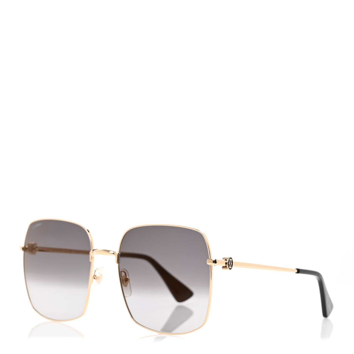 Metal Double C Squared Sunglasses CT0401S Gold