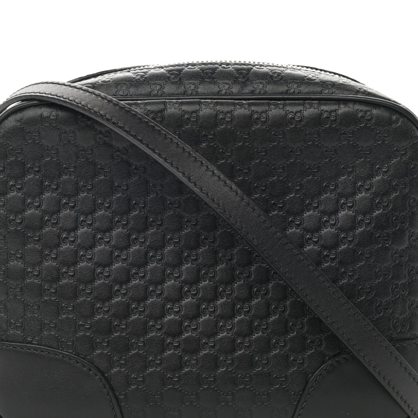 Microguccissima Mini Bree Messenger Bag Black