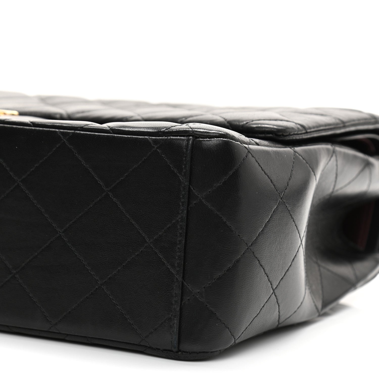Chanel Lambskin Quilted Maxi Double Flap Black 10 of 13