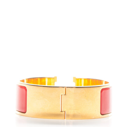 Hermes Enamel Wide Clic Clac H Bracelet PM Rouge 3 of 5