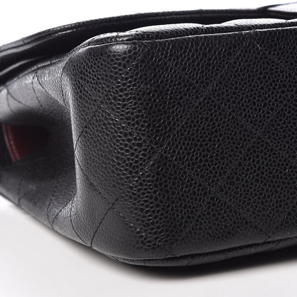 Chanel Caviar Quilted Jumbo Double Flap Black 8 of 10