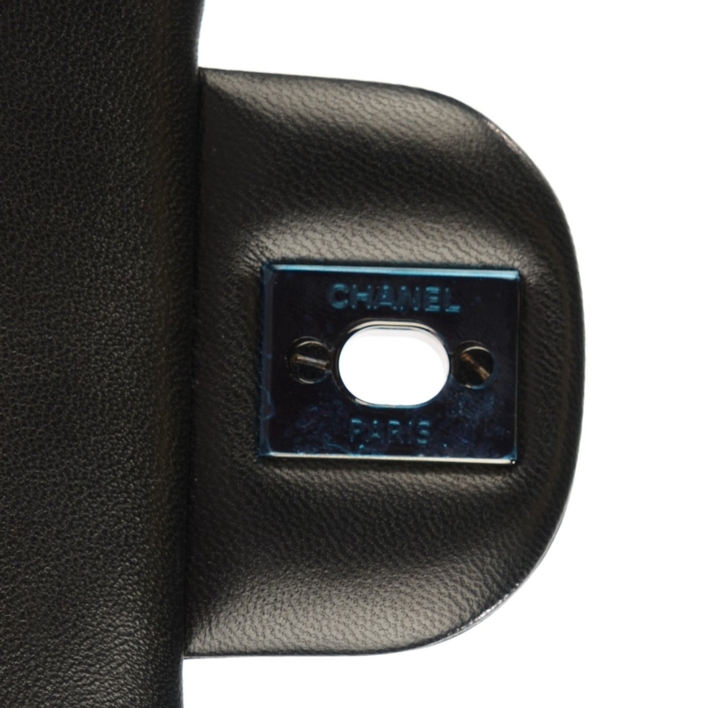 Lambskin Chevron Quilted Mini Square Flap So Black