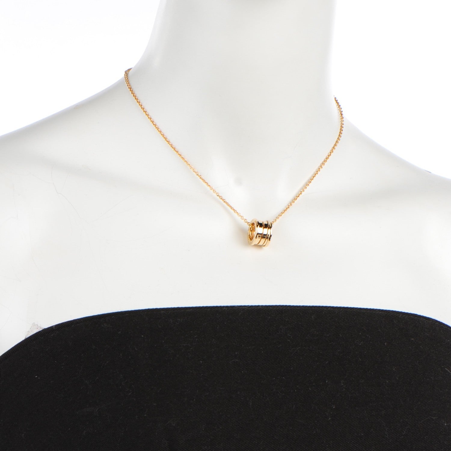 Bulgari 18K Yellow Gold B.Zero1 Pendant Necklace 2 of 5