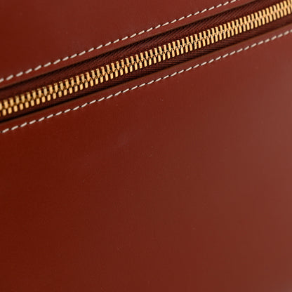 Loro Piana Saddle Calfskin Extra Bag L27 Deep Kummel 12 of 15