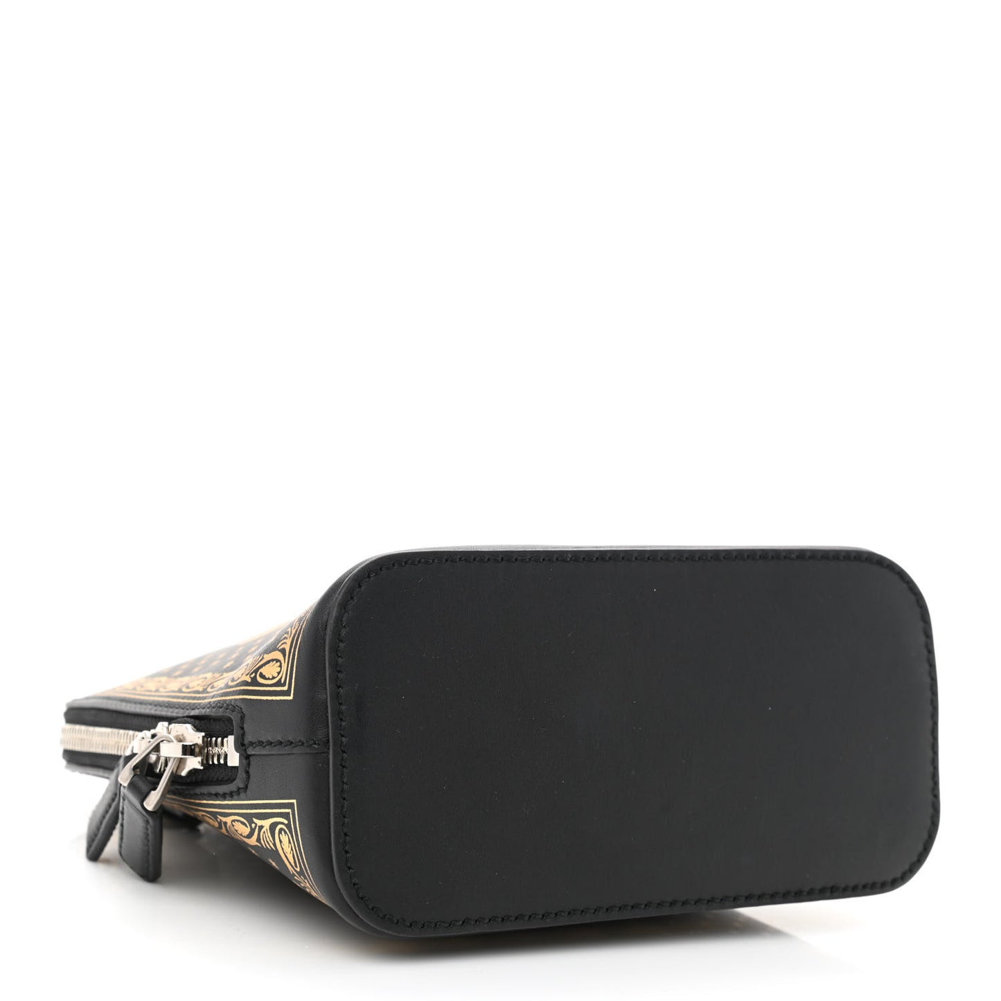 X SEGA Calfskin GUCCY Stars Mini Dome Shoulder Bag Black Gold