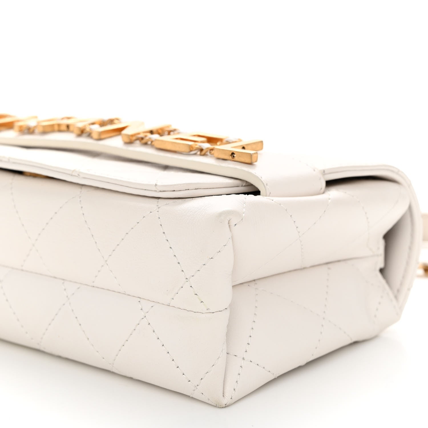Chanel Calfskin Quilted Small Enchained Flap White 10 of 11