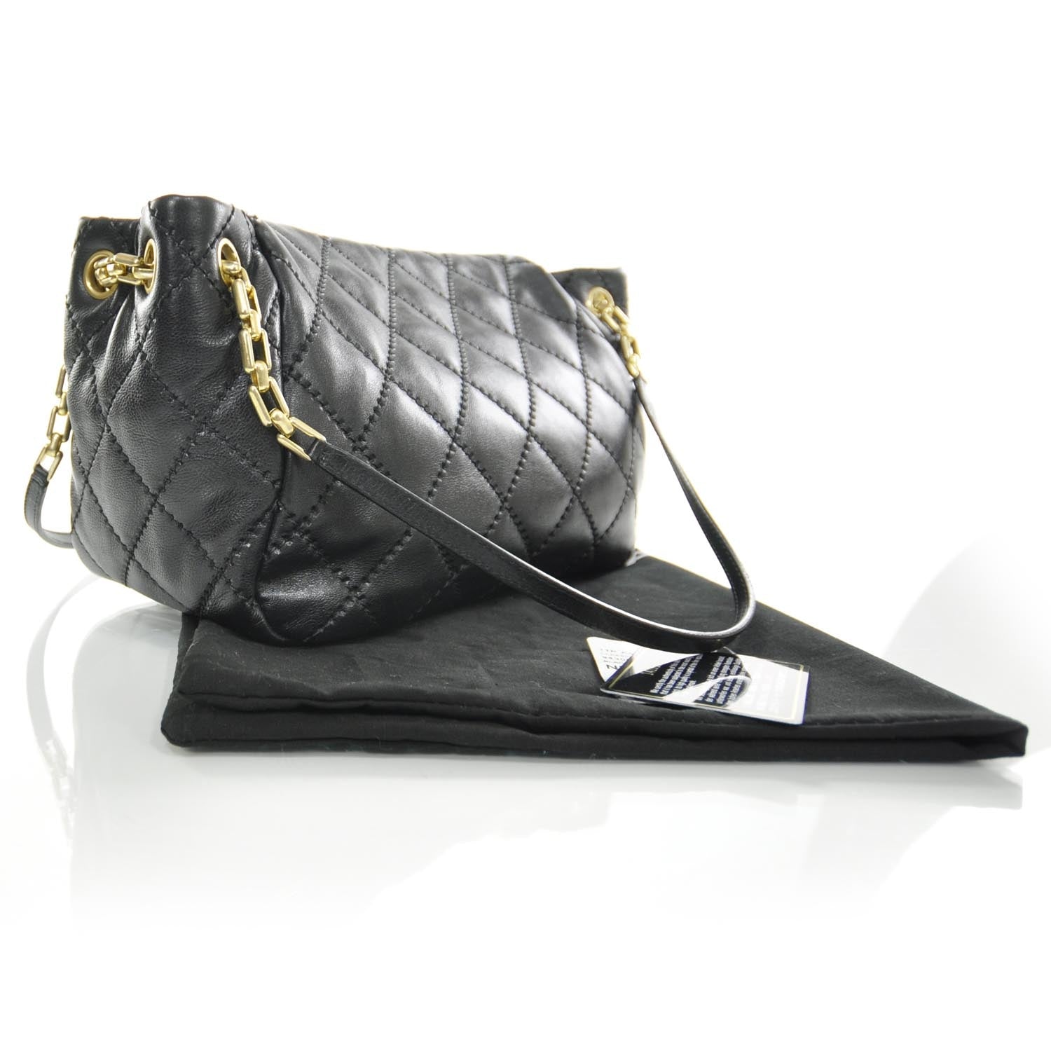 Chanel Calfskin Quilted Retro Chain Flap Black 3 of 9