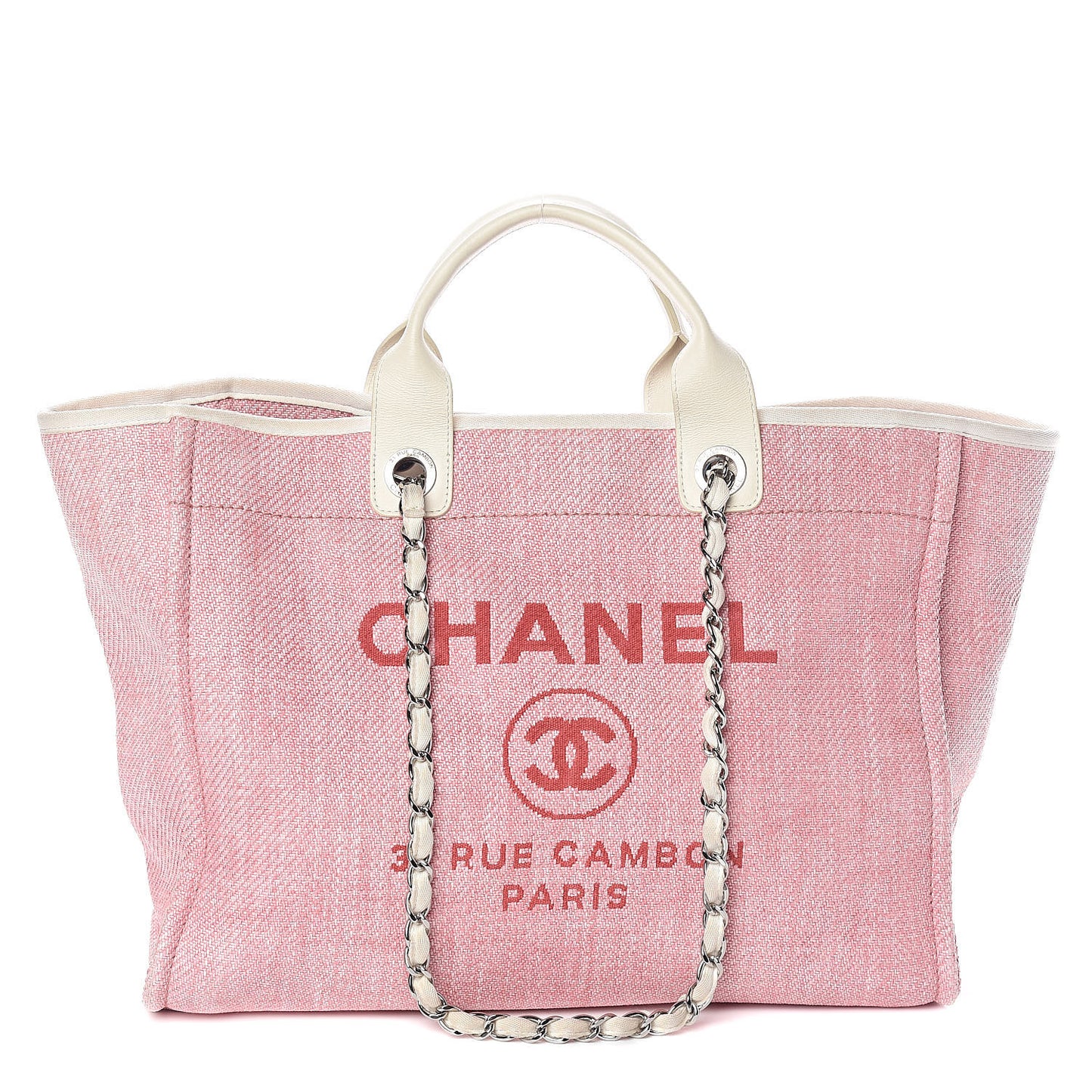 Canvas Large Deauville Tote Pink