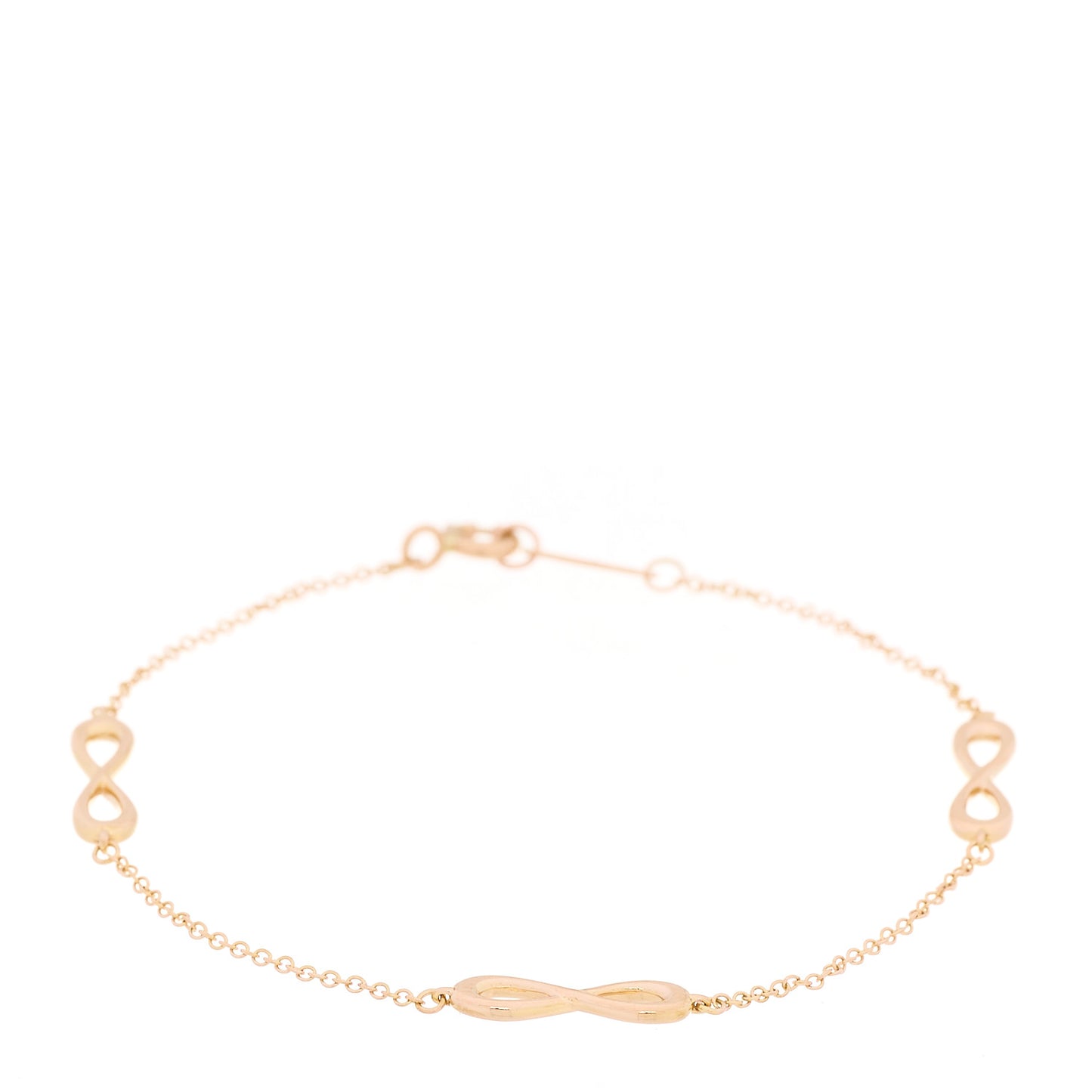 18K Rose Gold Infinity Endless Bracelet