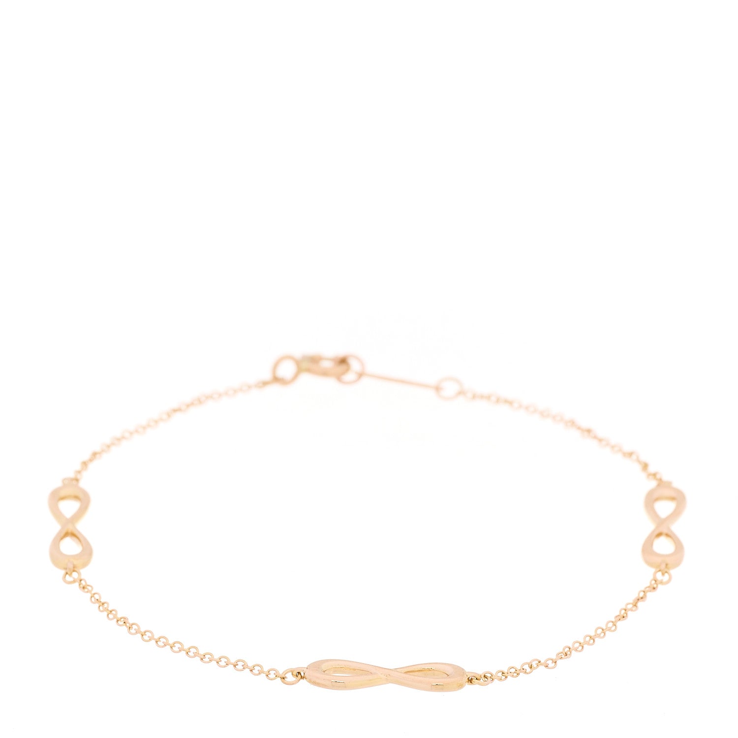 Tiffany 18K Rose Gold Infinity Endless Bracelet 1 of 5