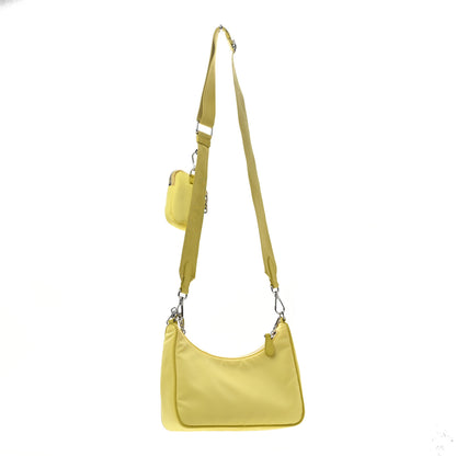 Prada Nylon Saffiano Re-Edition 2005 Shoulder Bag Ananas 3 of 14