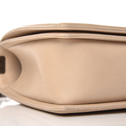 Chanel Calfskin Double Stitch New Medium Boy Flap Beige 9 of 9
