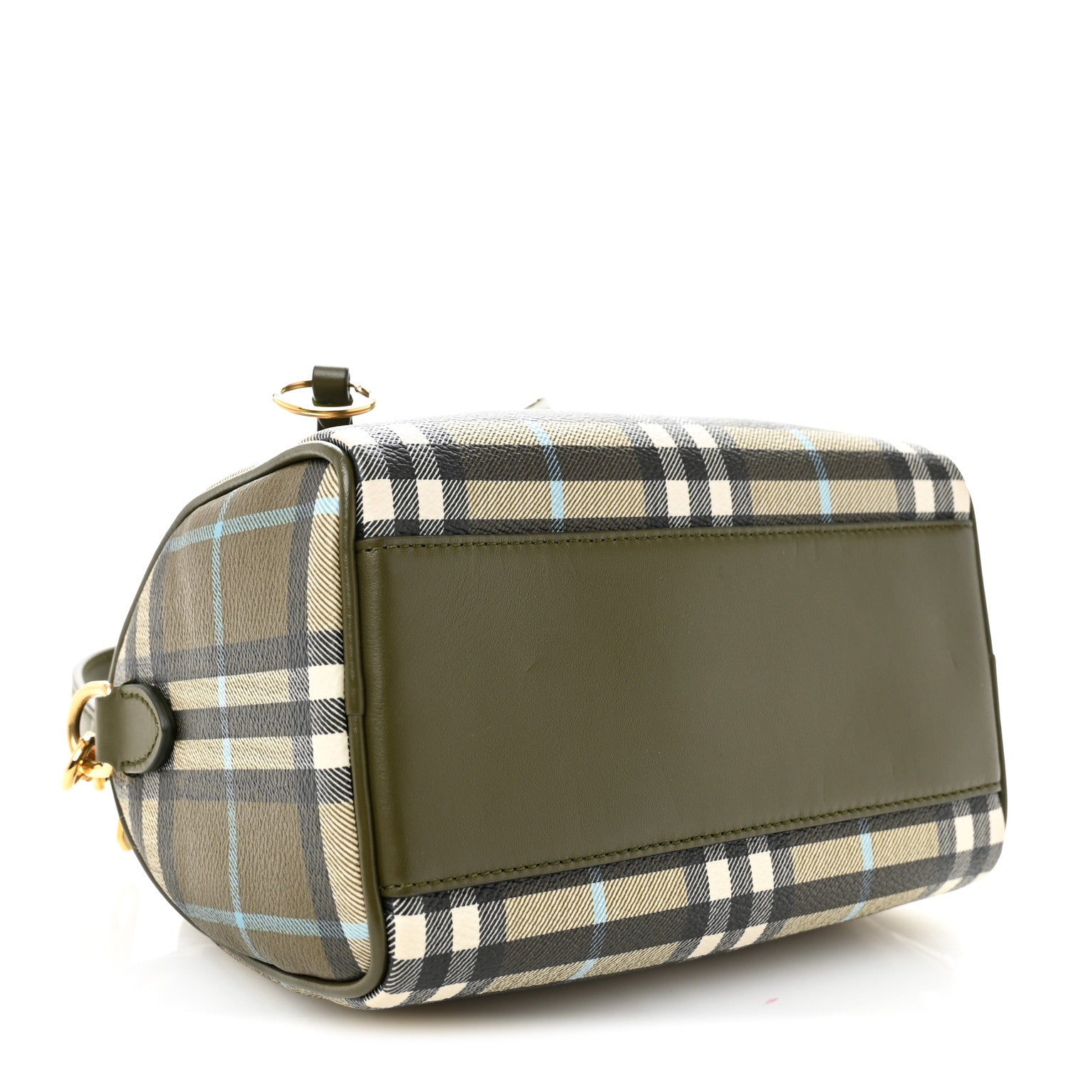 Burberry ボストンバック ヴィンテージ カーキSA605 Burberry Vintage Check Mini Bowling Bag Olive Green 1781134