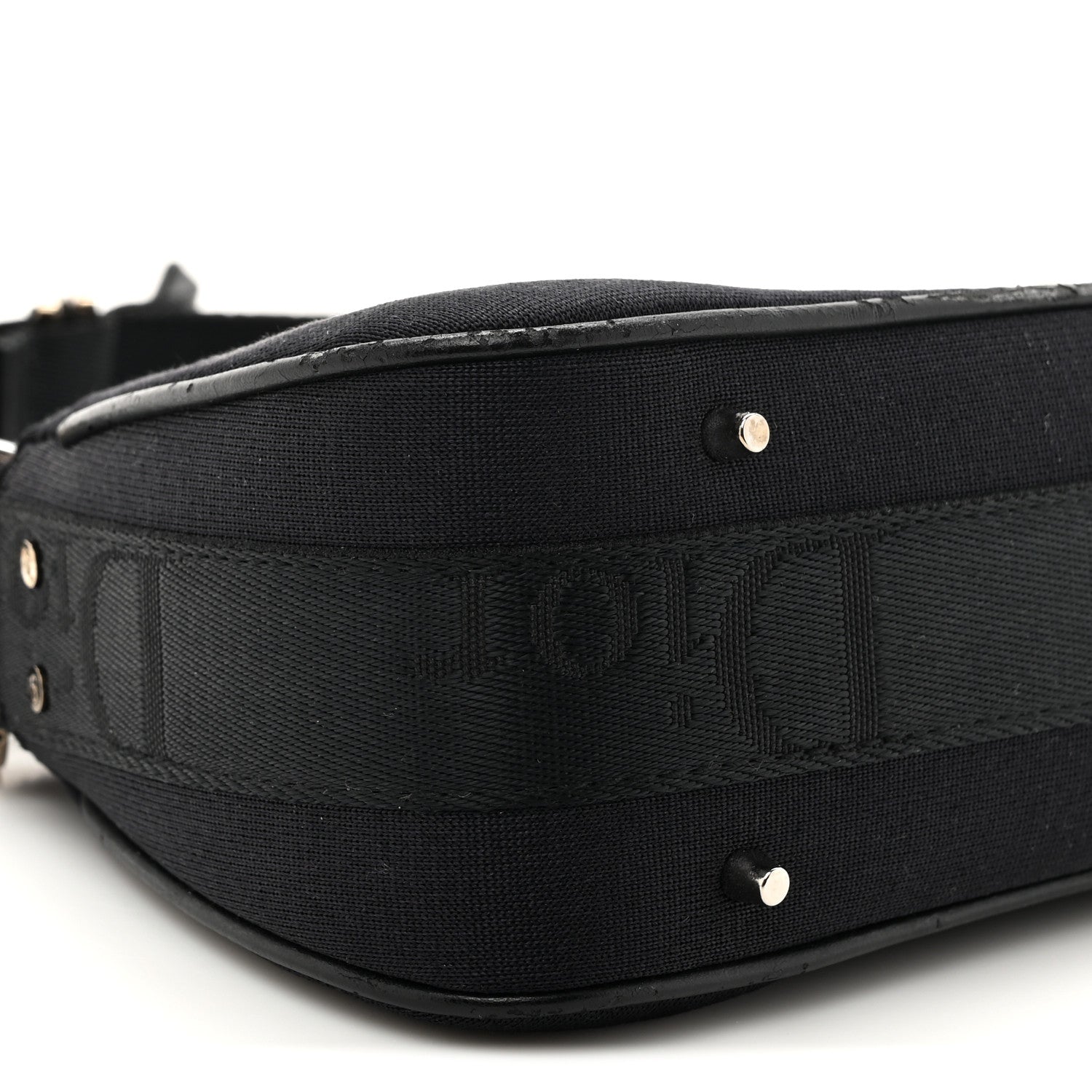 Christian Dior Silk Jersey Crystal Hardcore Shoulder Bag Black 10 of 14