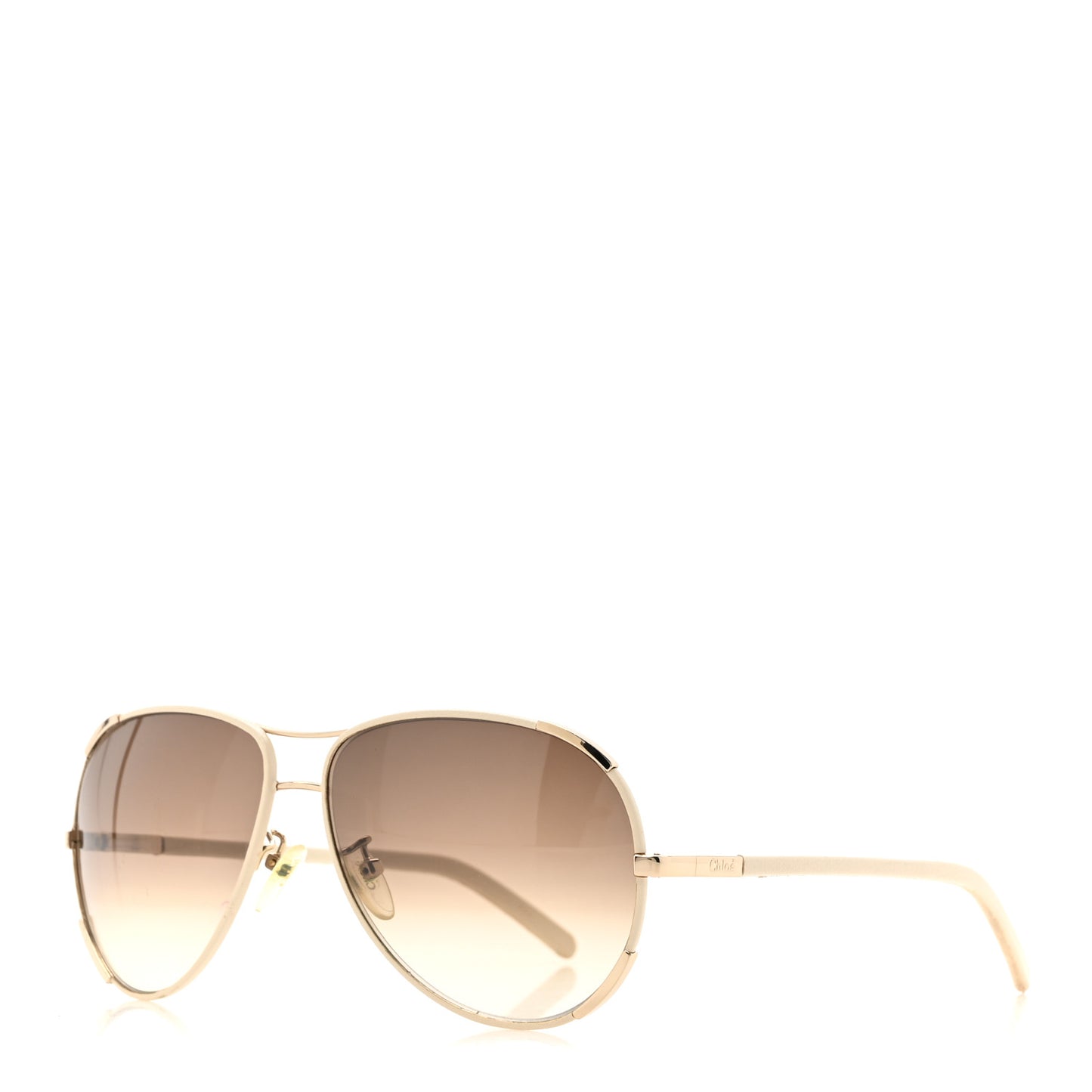 Metal Aviator Sunglasses CE100SL White Gold