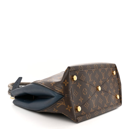 Louis Vuitton Ostrich Lizard Majestueux Tote MM Navy 4 of 13