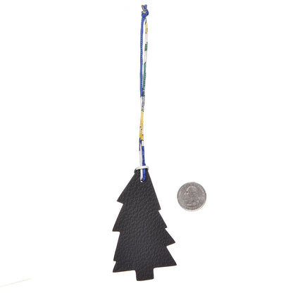 Hermes Epsom Togo Petit H Pine Tree Bag Charm Rouge Casaque Graphite 2 of 4