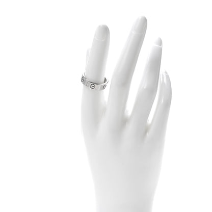 Cartier 18K White Gold 5.5mm LOVE Ring 55 7.25 2 of 4