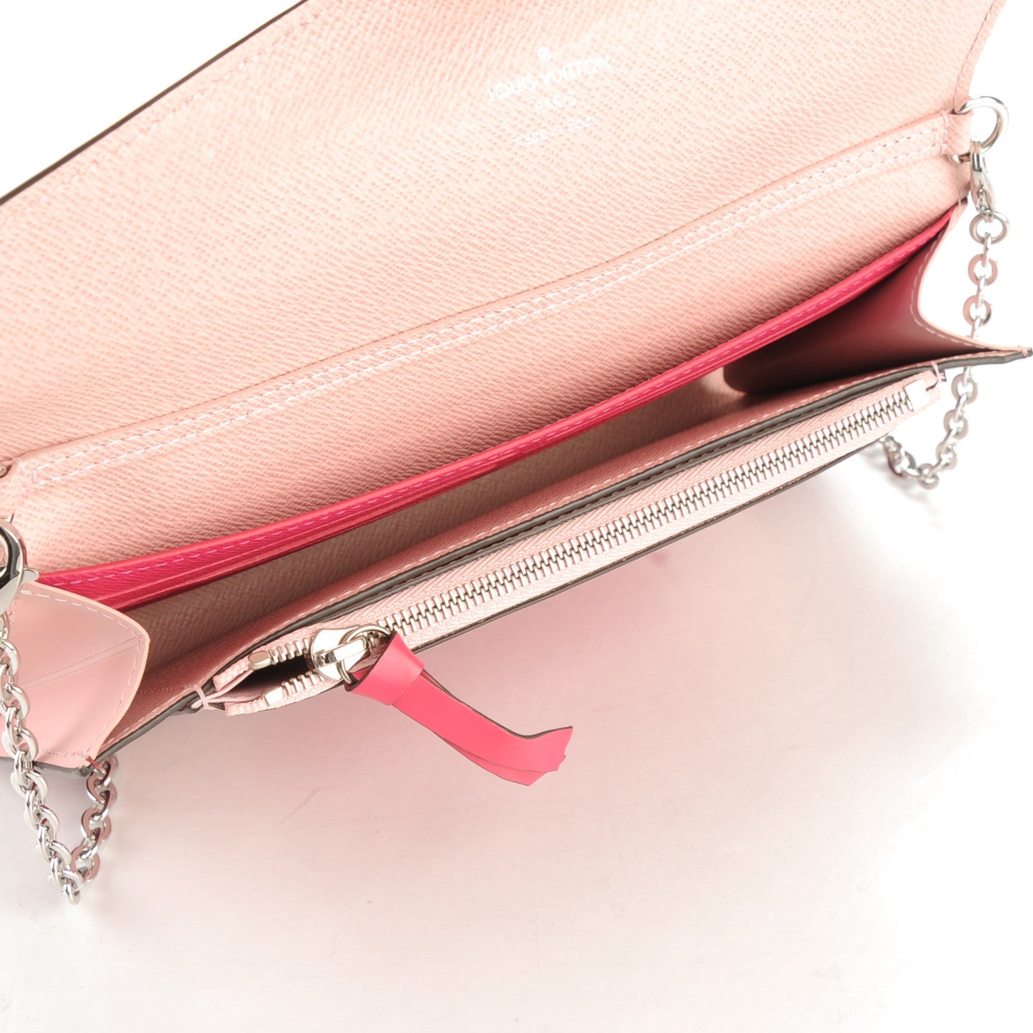 Louis Vuitton Epi Chain Wallet Fuchsia 6 of 7