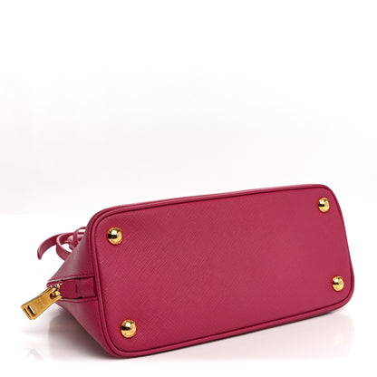 Prada Saffiano Lux Small Promenade Tote Peonia 4 of 10