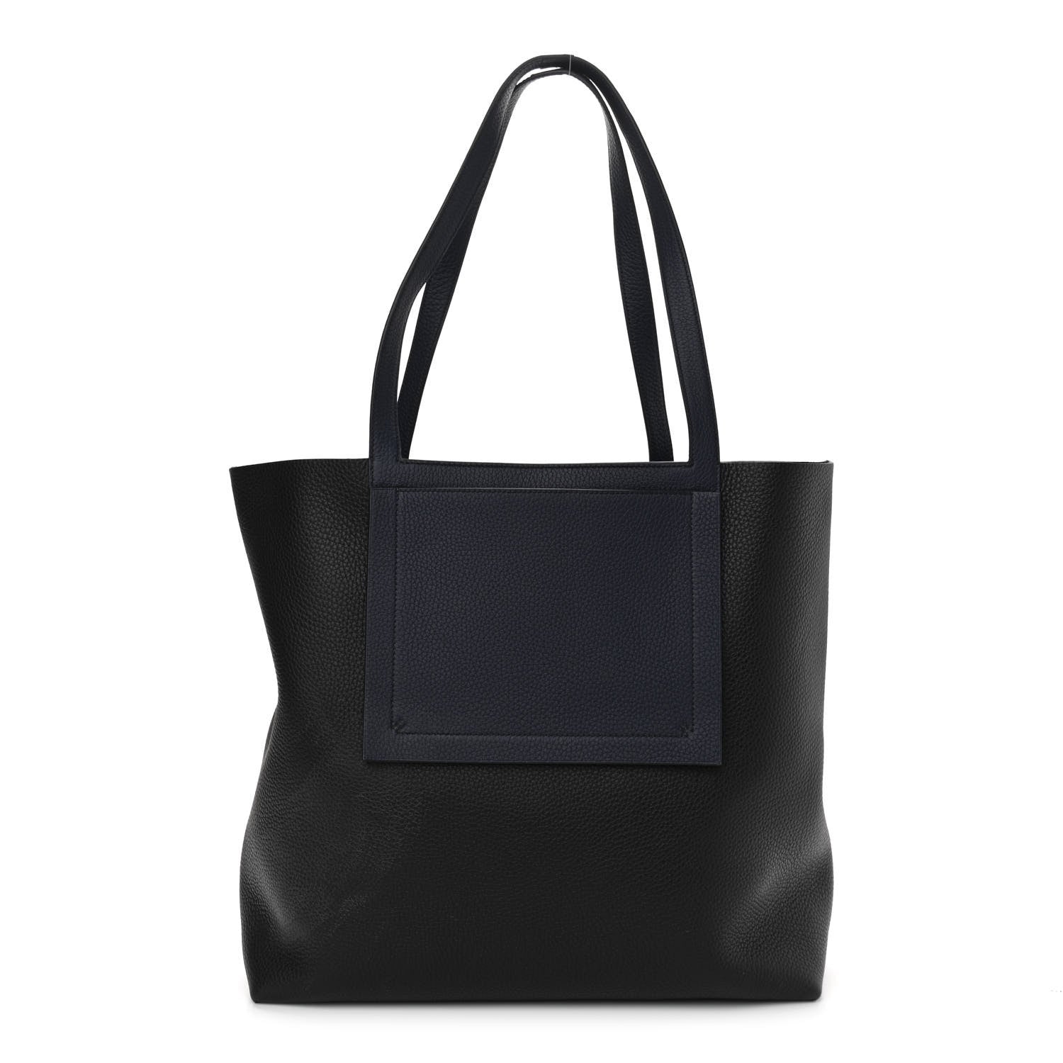 Hermes Taurillon Clemence Cabasellier 46 Black Navy Blue 1 of 10