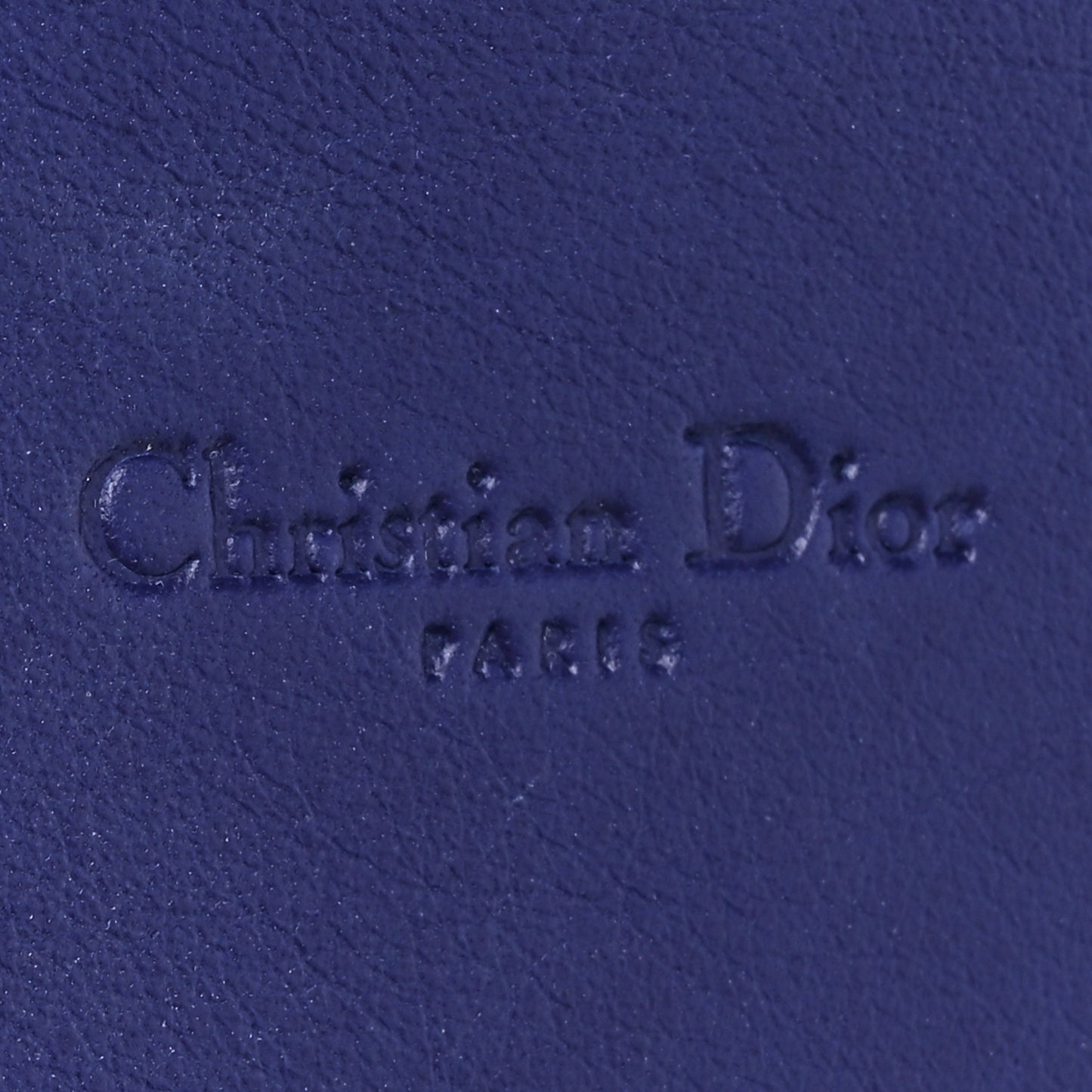 Calfskin Dioraddict Envelope Wristlet Bleu De Minuit