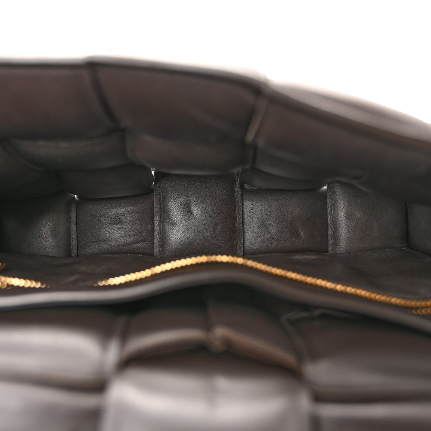 Lambskin Maxi Intreccio Padded Chain Cassette Crossbody Bag Fondant