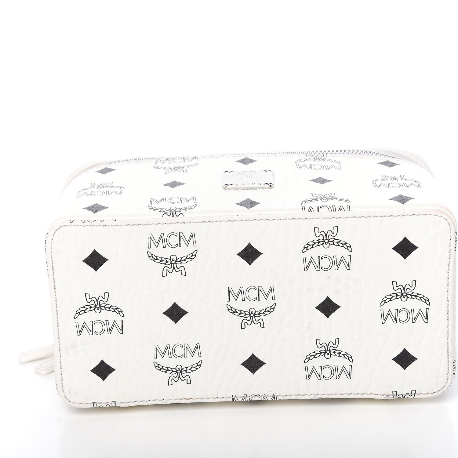 MCM Visetos Vanity Case White 8 of 10